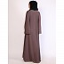 Full flare umbrella abaya-Rose Ebony